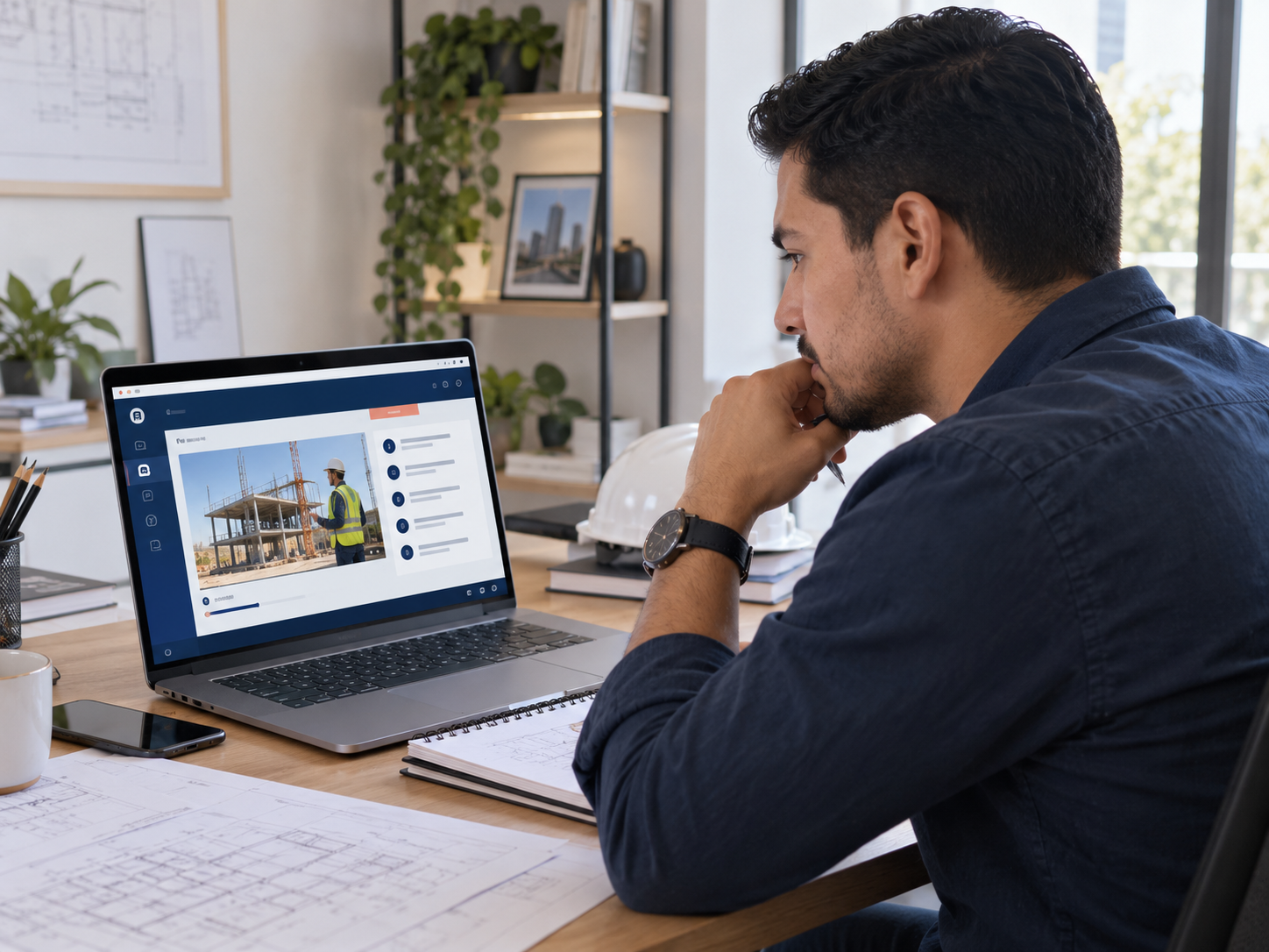 Profesional realizando el curso online de Gestión de Proyectos